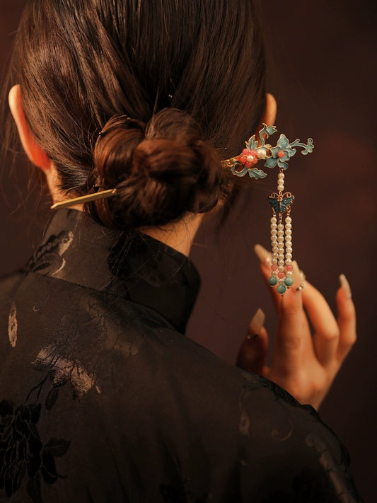 Ancient Chinese Style Pearl Hair Stick