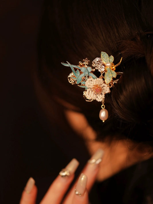 Neo Chinese Style Flowery Hairpin