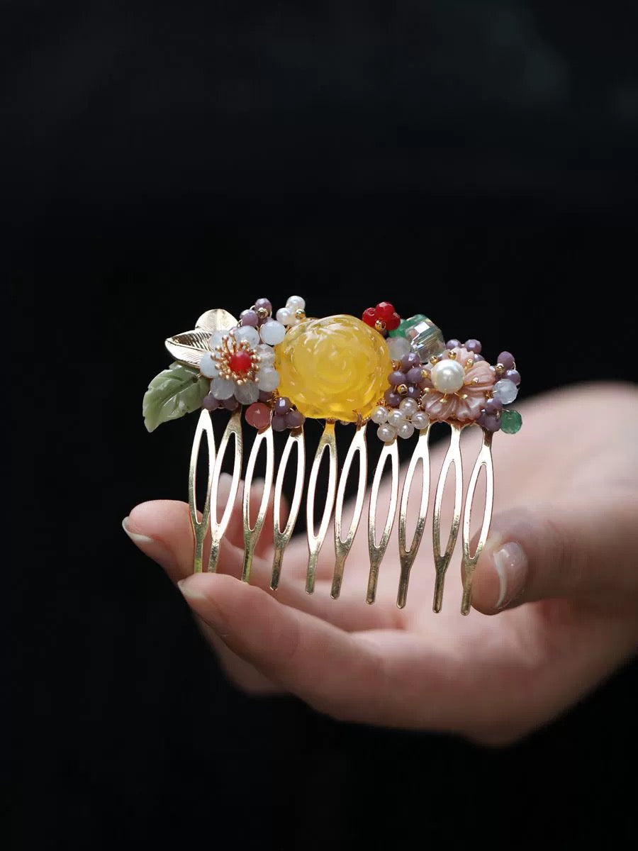 Natural Crystal Hairpin