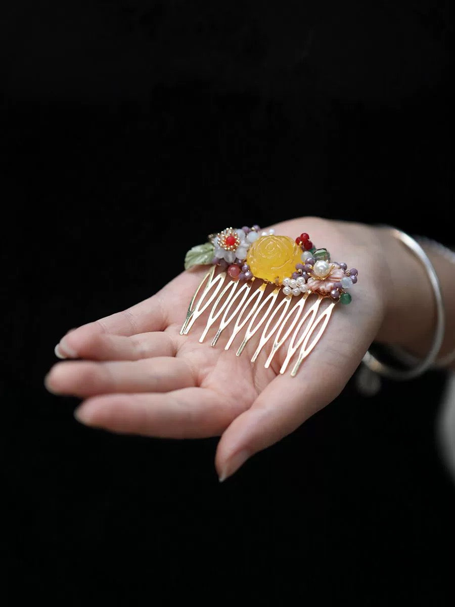 Natural Crystal Hairpin