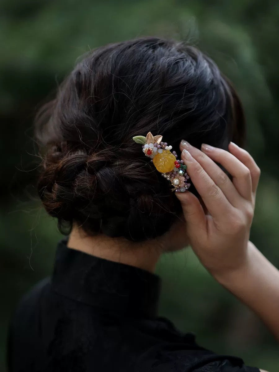 Natural Crystal Hairpin