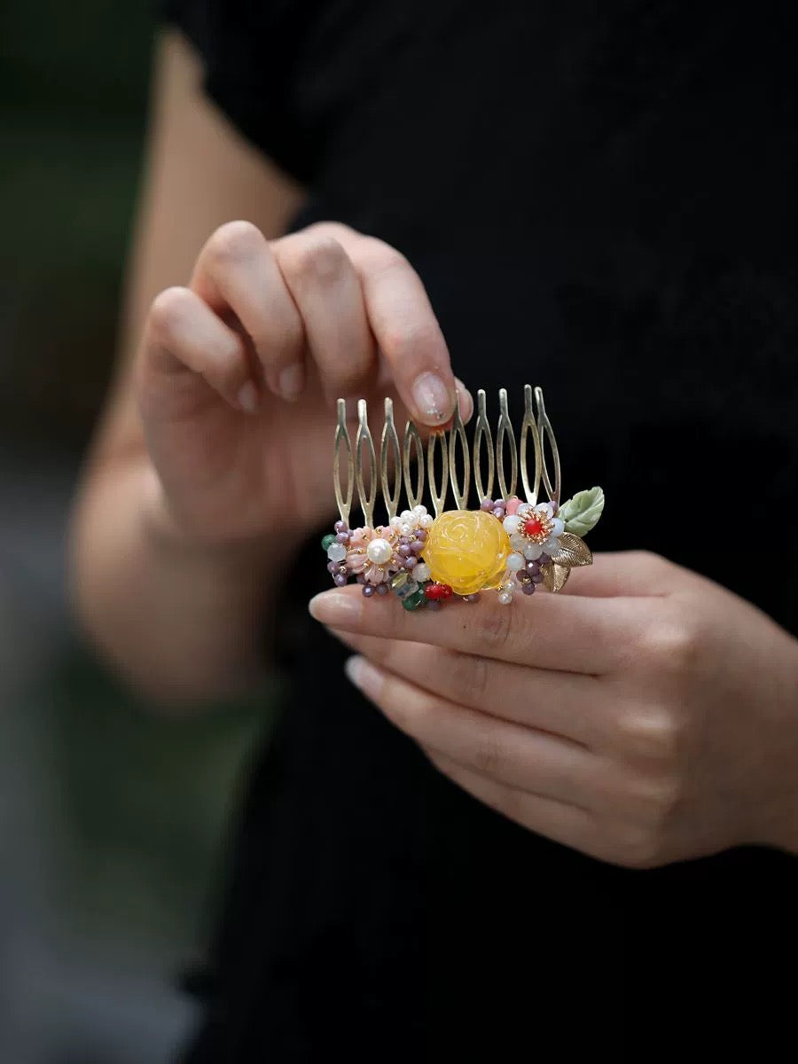 Natural Crystal Hairpin